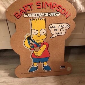 Bart Simpson Corkboard Wall Art